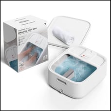 Sharper Image Foot Bath Heated Spa with Massage Rollers and LED Display