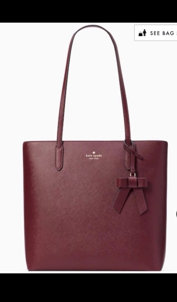 KATE SPADE BRYNN TOTE NWT MSRP 359 DEEP BERRY PURSE CARRYALL SHOULDER BAG
