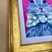 framed Bunny bowtie Giclee print of original painting by artist me!