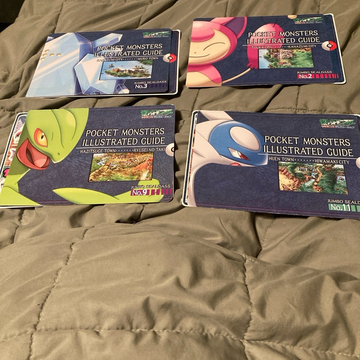 Pocket monsters illustrated guide set of four