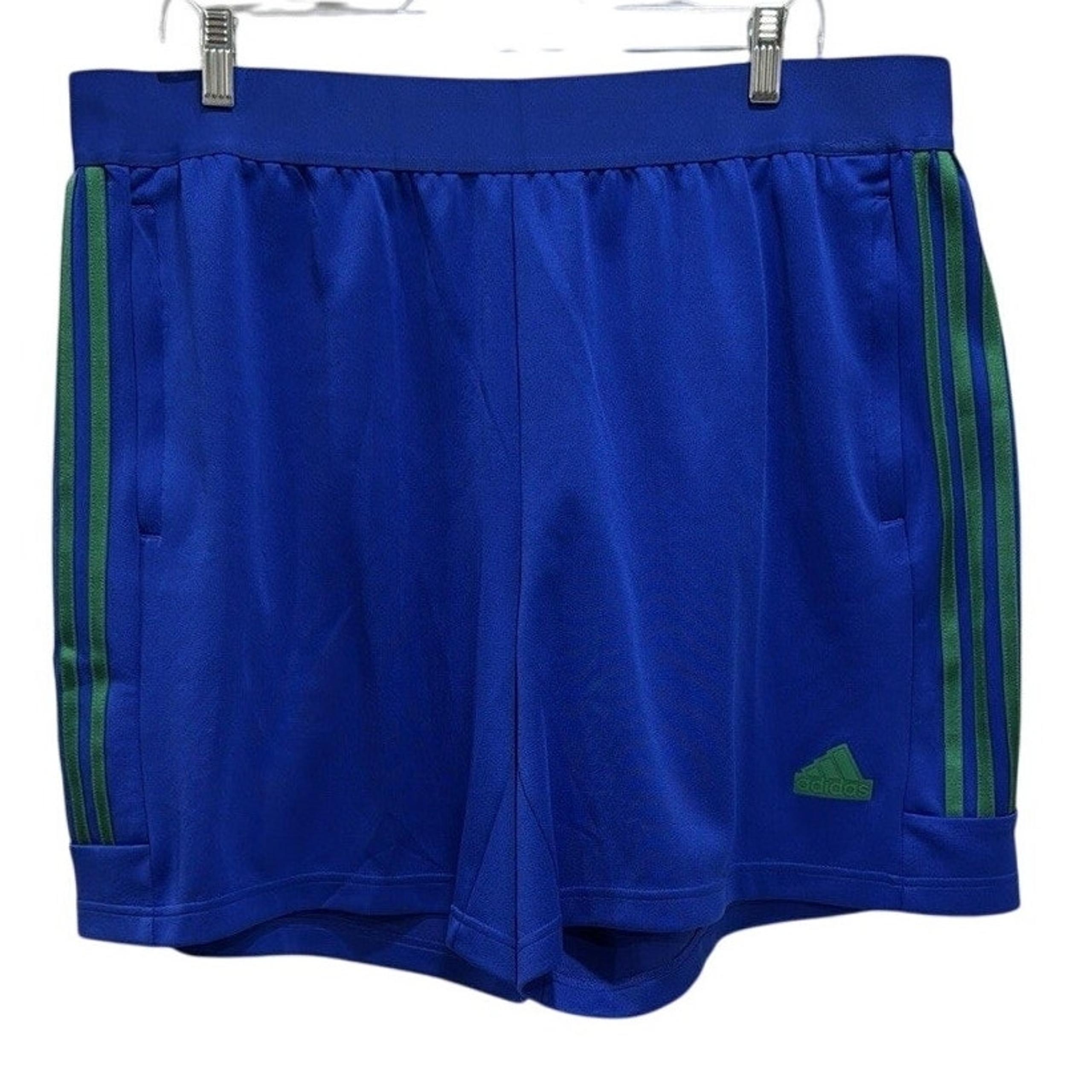 Mens Blue Climalite Athletic Sport Active Shorts - Size: 2XL - Adidas