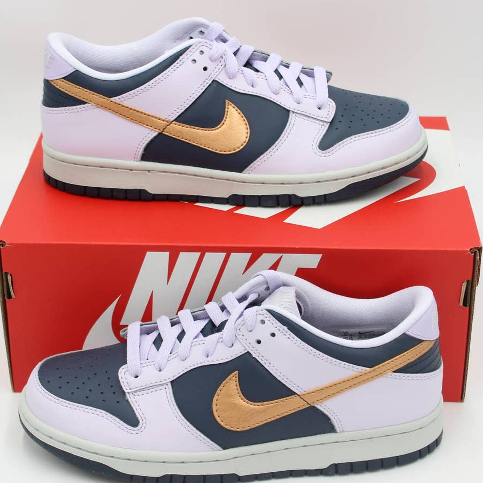 Nike Dunk Low SE Copper Swoosh (GS) Grade School Size 6Y Style DX1663 400 A4