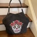 MOST WANTED “DAY OF DEAD” SUGAR SKULL DK GRAY SATCHEL