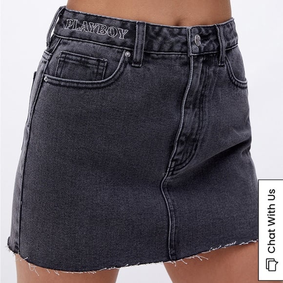 Playboy X PacSun Denim Skirt 26