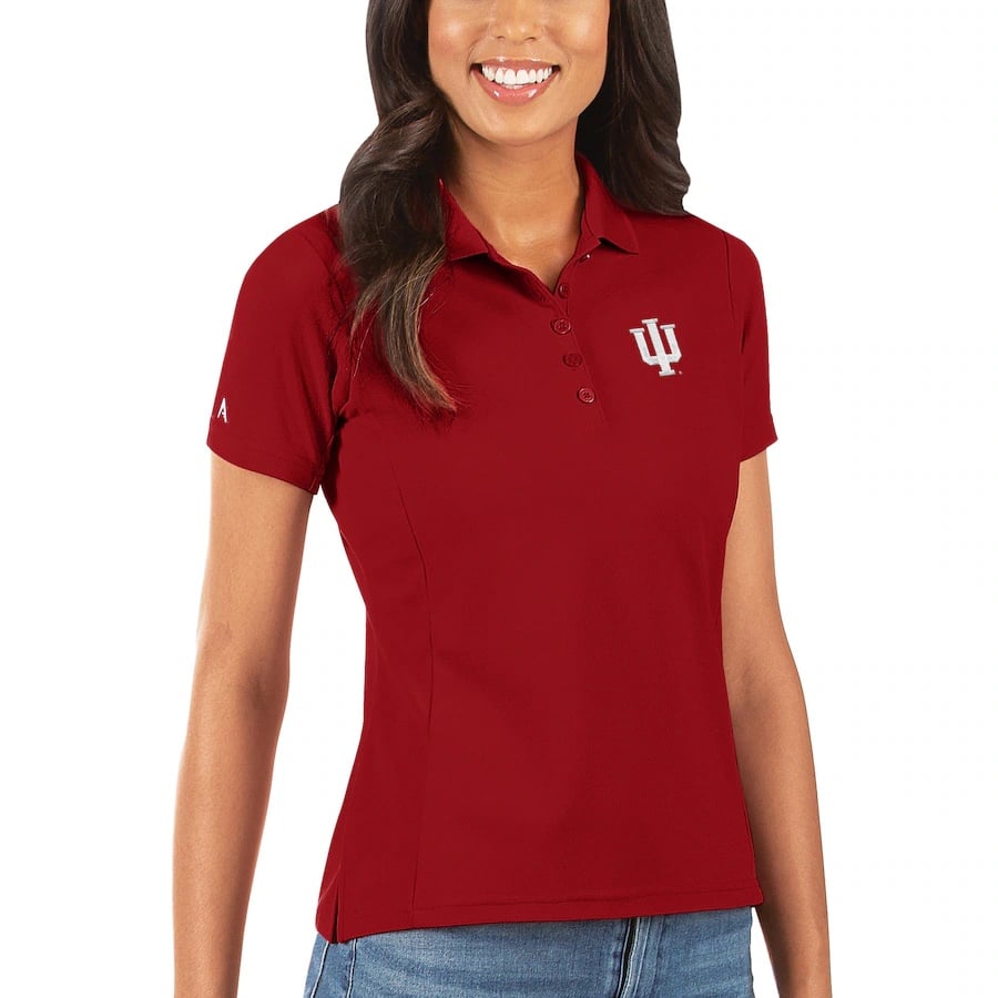Ladies IU Indiana University Polo Shirt (Golf, Tennis, Pickleball)