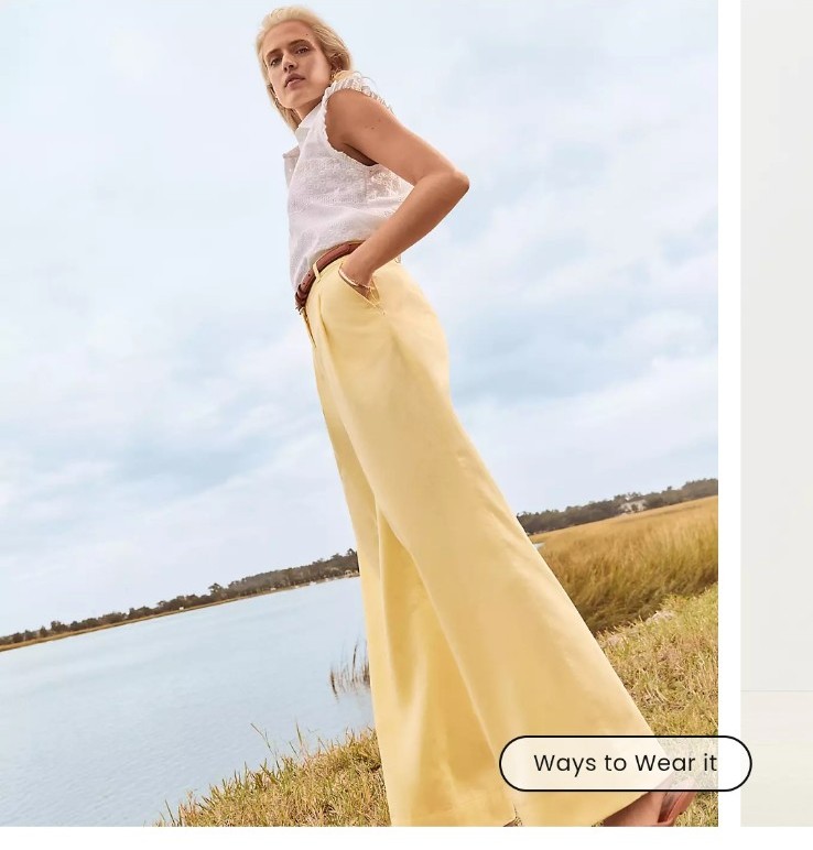 Wide leg pants