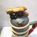 vintage Spirit of '76 Ceramic 14 Beer Stein Mug with Cannon Image Lid