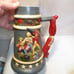 vintage Spirit of '76 Ceramic 14 Beer Stein Mug with Cannon Image Lid