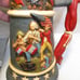 vintage Spirit of '76 Ceramic 14 Beer Stein Mug with Cannon Image Lid