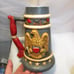vintage Spirit of '76 Ceramic 14 Beer Stein Mug with Cannon Image Lid