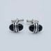 Excellent Condition ★MONTBLANC★ Cufflinks Oval Silver Black