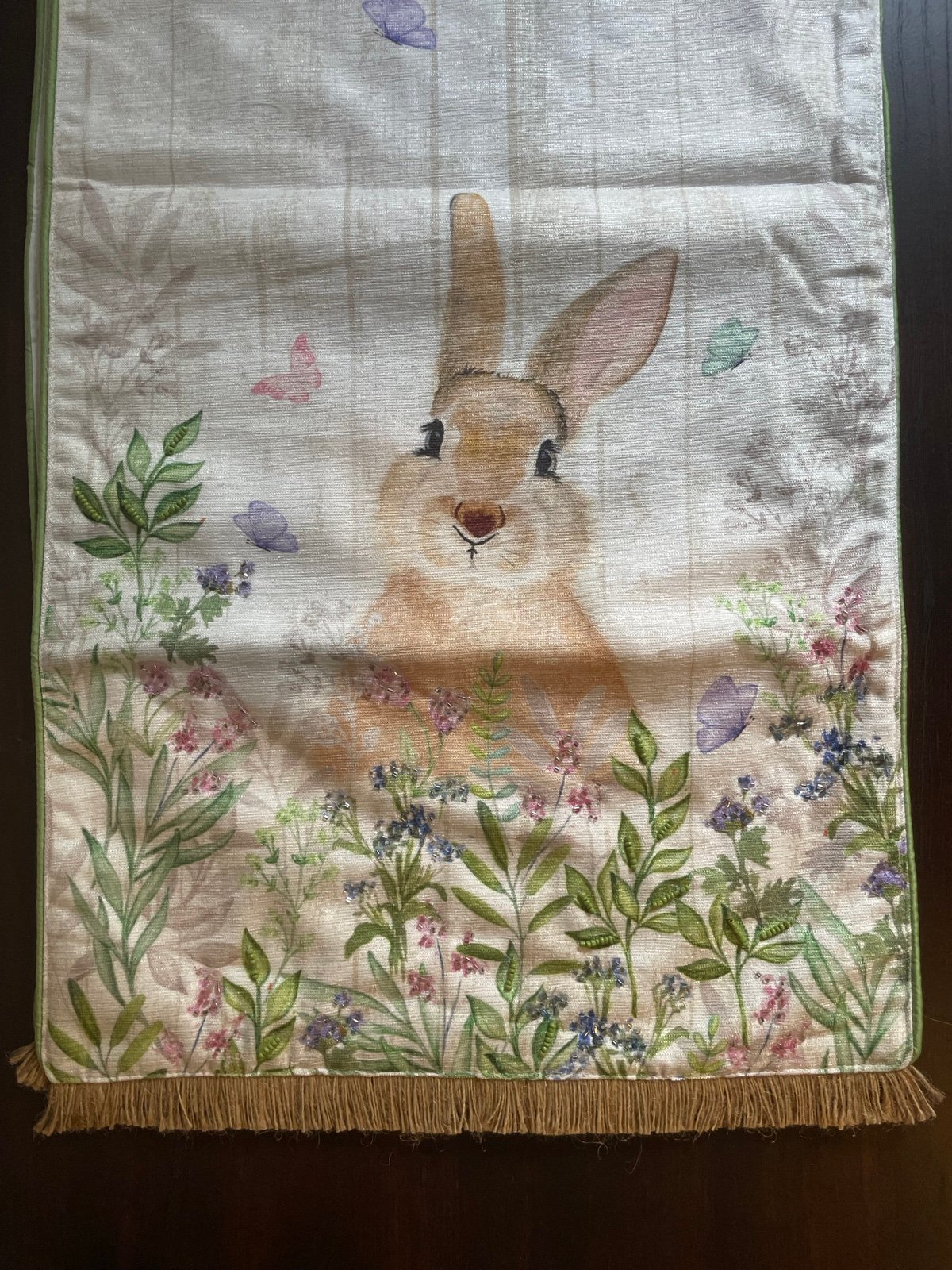 Easter bunny table runner