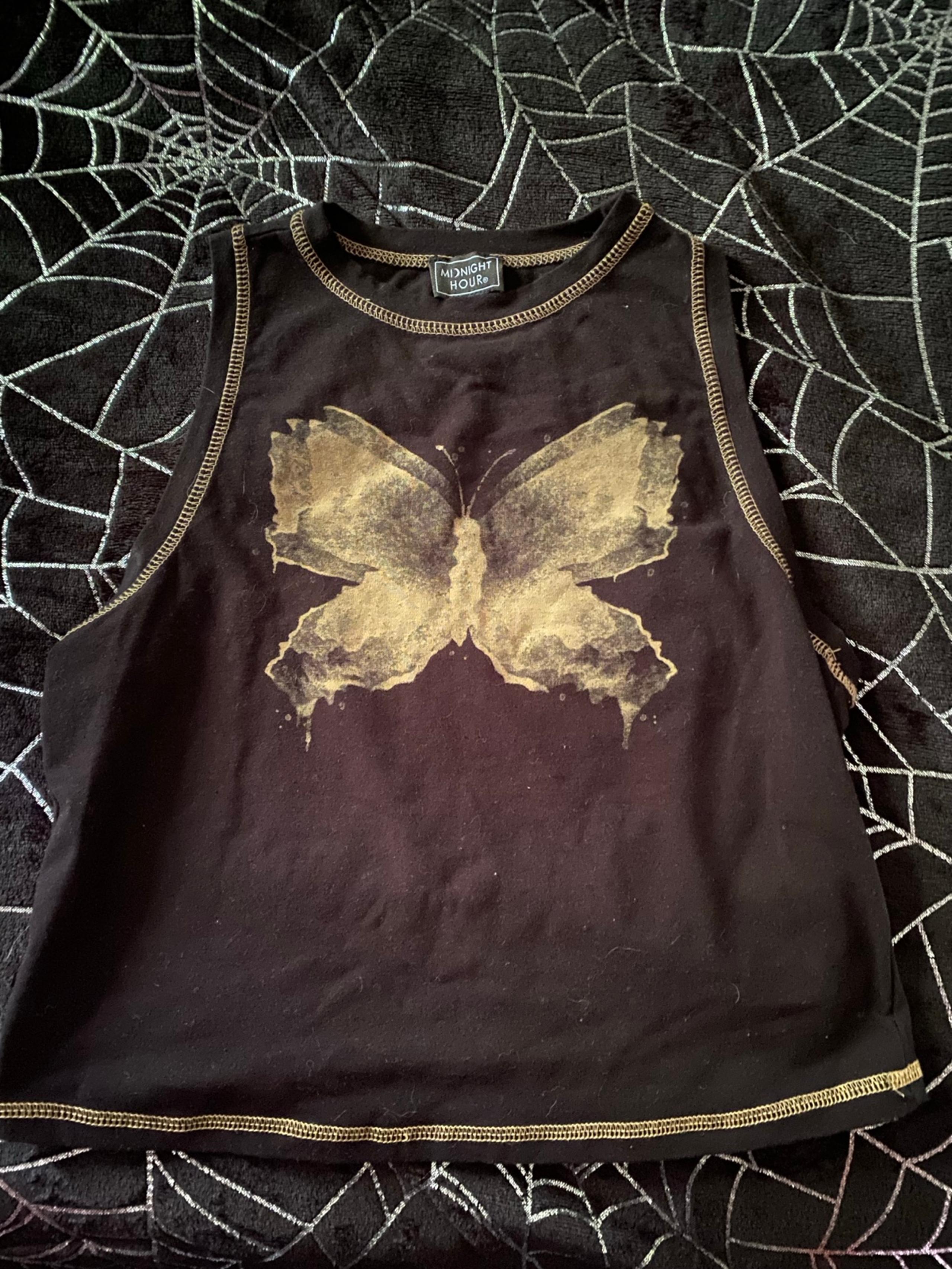Midnight hour butterfly tanktop hottopic