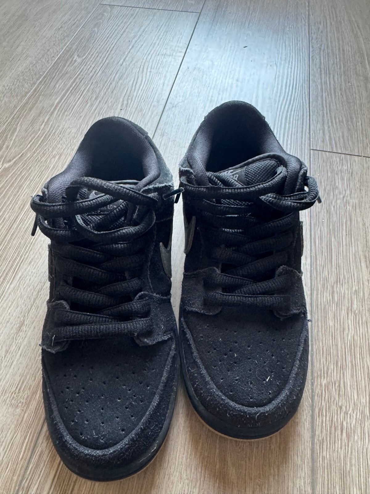 Nike Dunk Low Pro SB Fog Black, Gray, and Gum-5.5Y