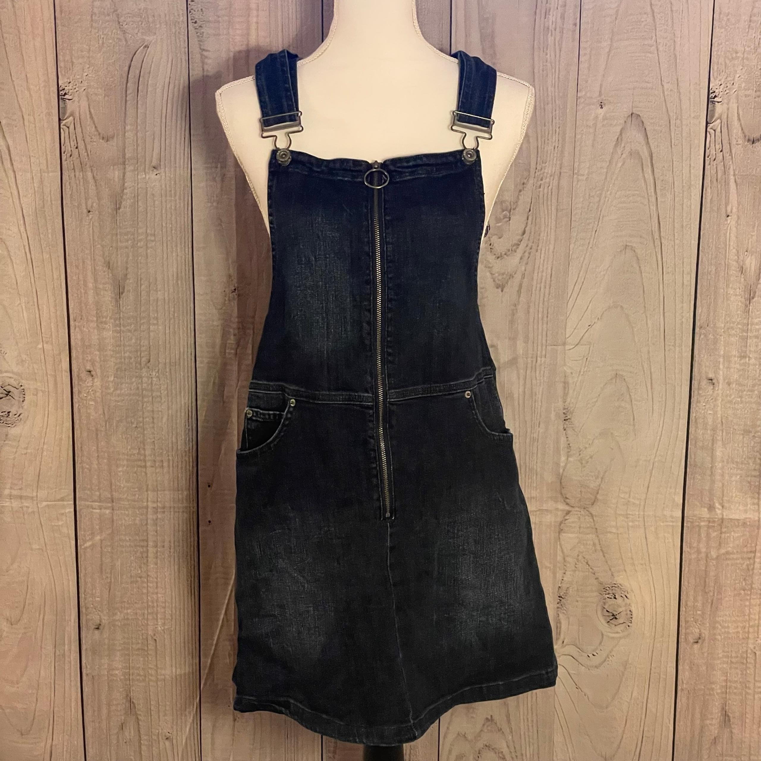 Arizona Jean Company Overall Mini Skirt, Medium