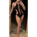 Cut Out Black Backless Monokini Size M
