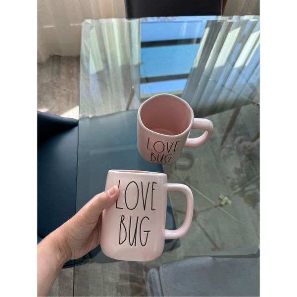 Rae Dunn love bug mug set
