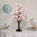 Artificial Cherry Blossom Tree Lamp with LED Light 18 Inch Lighted Tree
