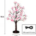 Artificial Cherry Blossom Tree Lamp with LED Light 18 Inch Lighted Tree