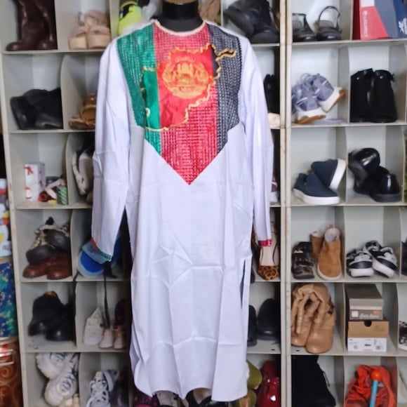 New Arabic white costume pantset