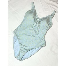 NWT Andie Swim MANA One Piece Swim Suit Powder Ditsy Bloom Blue Floral Size S