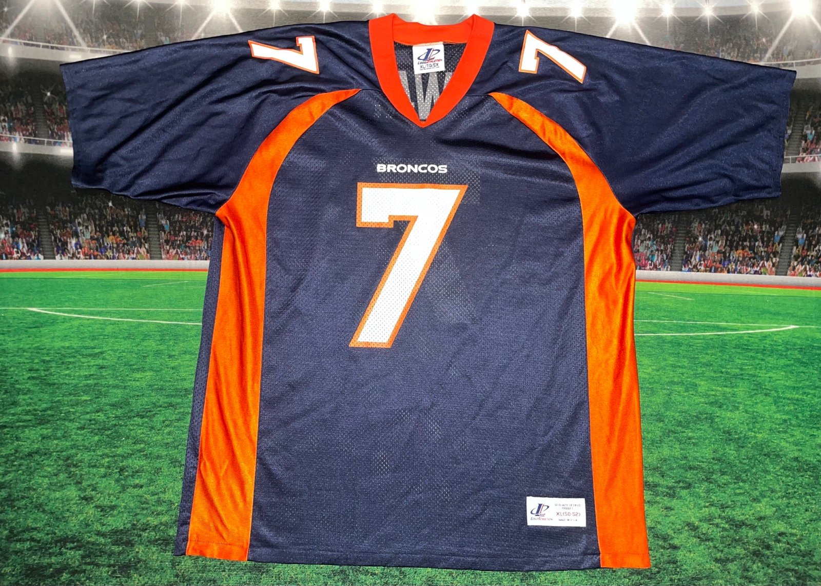 Vintage Logo Athletic John Elway #7 Denver Broncos Jersey Men's Sz XL USA
