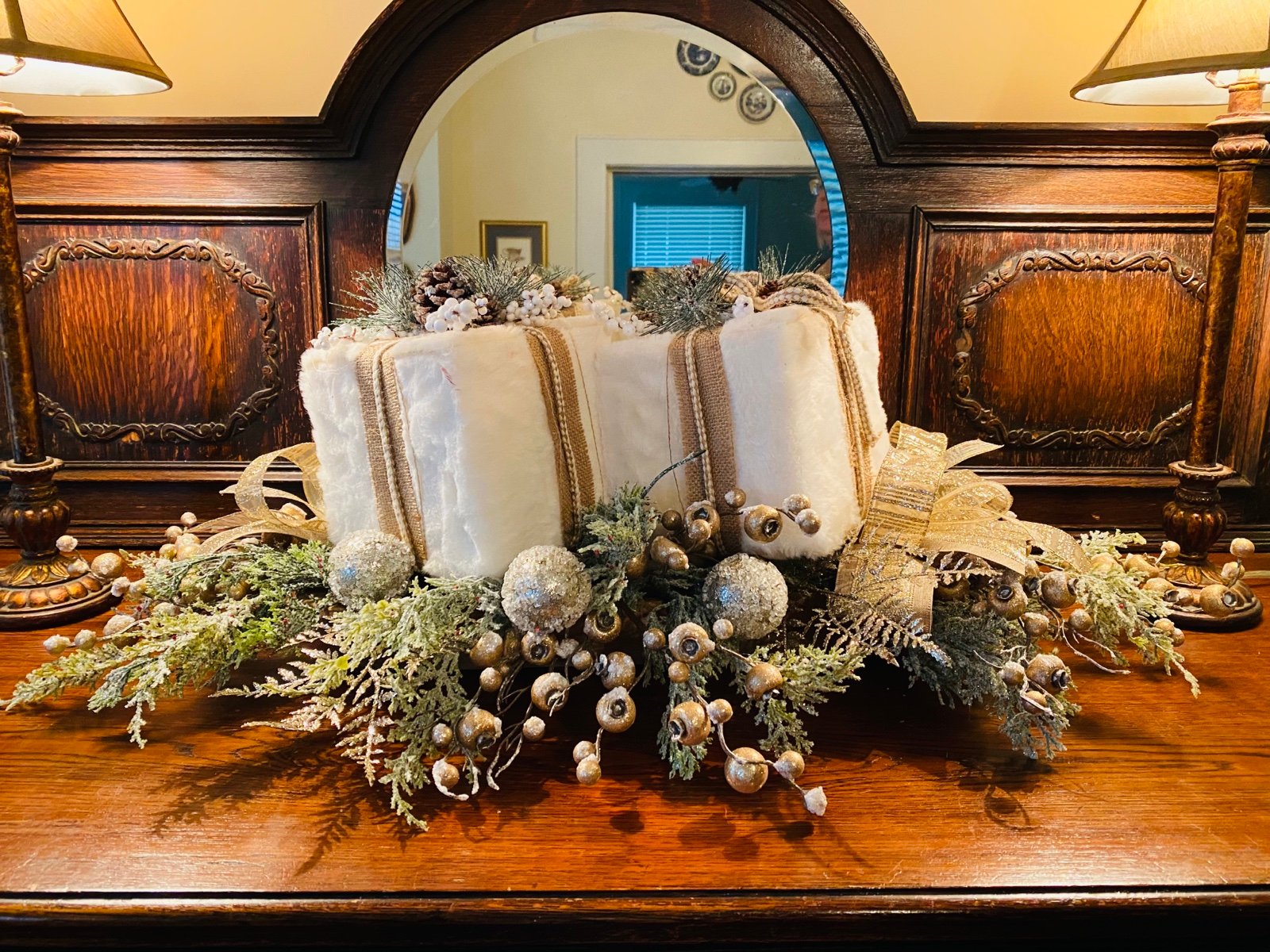 White Present Dough Bowl
