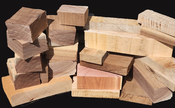 Twenty Three (23) Kiln Dried Black Walnut, Tiger Maple, Cherry, Hard Maple Cedar