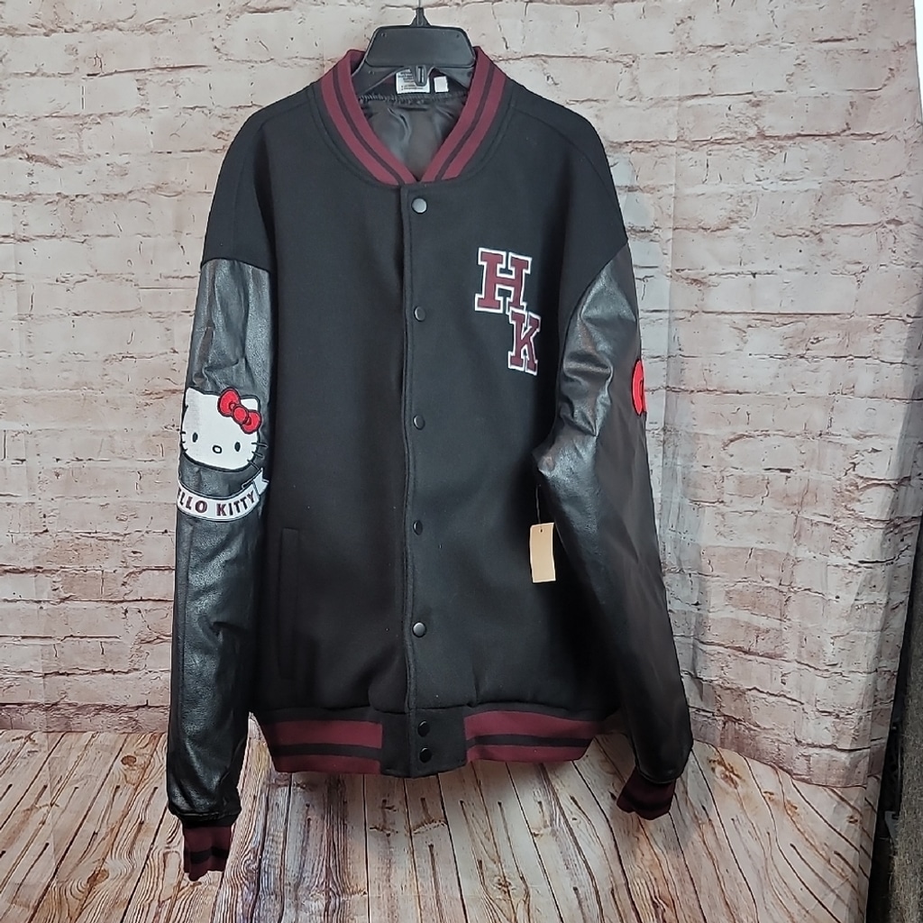hello kitty aeropolaste jacket Large new nwt bomber varsty jacket