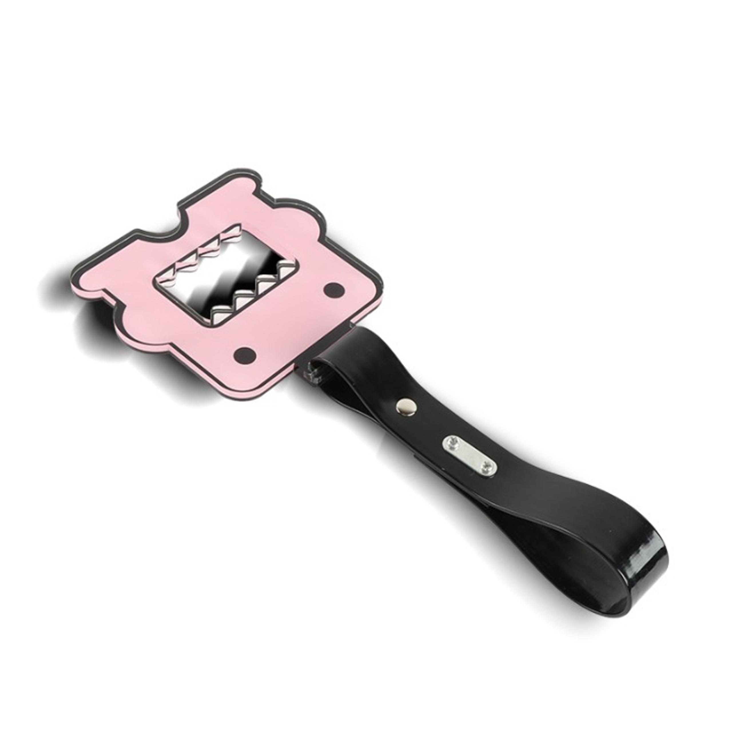 Brand New Domo Shaped Pink JDM TSURIKAWA Subway Bus Black Handle Strap Charm