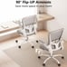Ergonomic Office Chair,Lumbar Chair with Flip-up Arms and Adjustable Height-gray