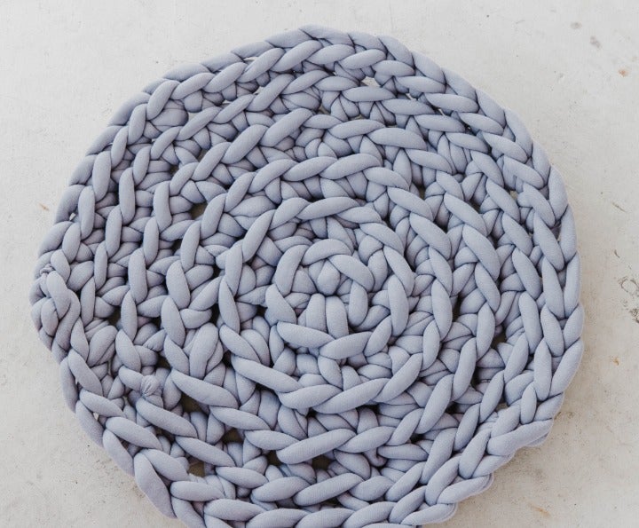 Arm Knit Chunky Round Rug