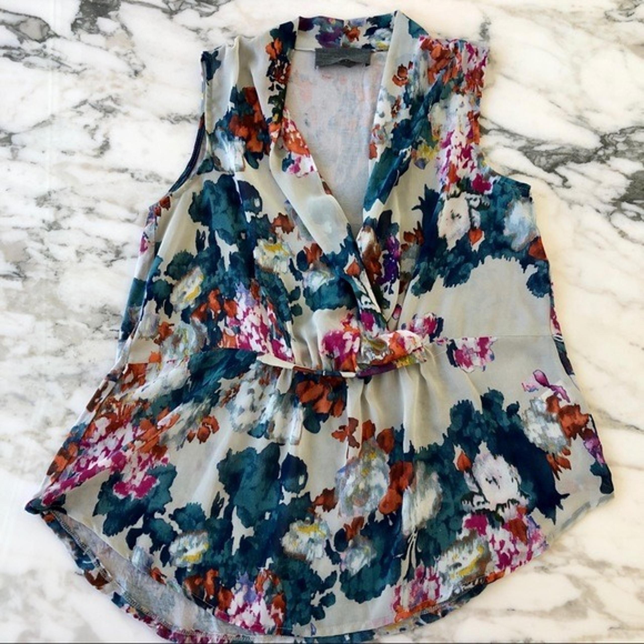 Sunday in Brooklyn Floral Draped Tank