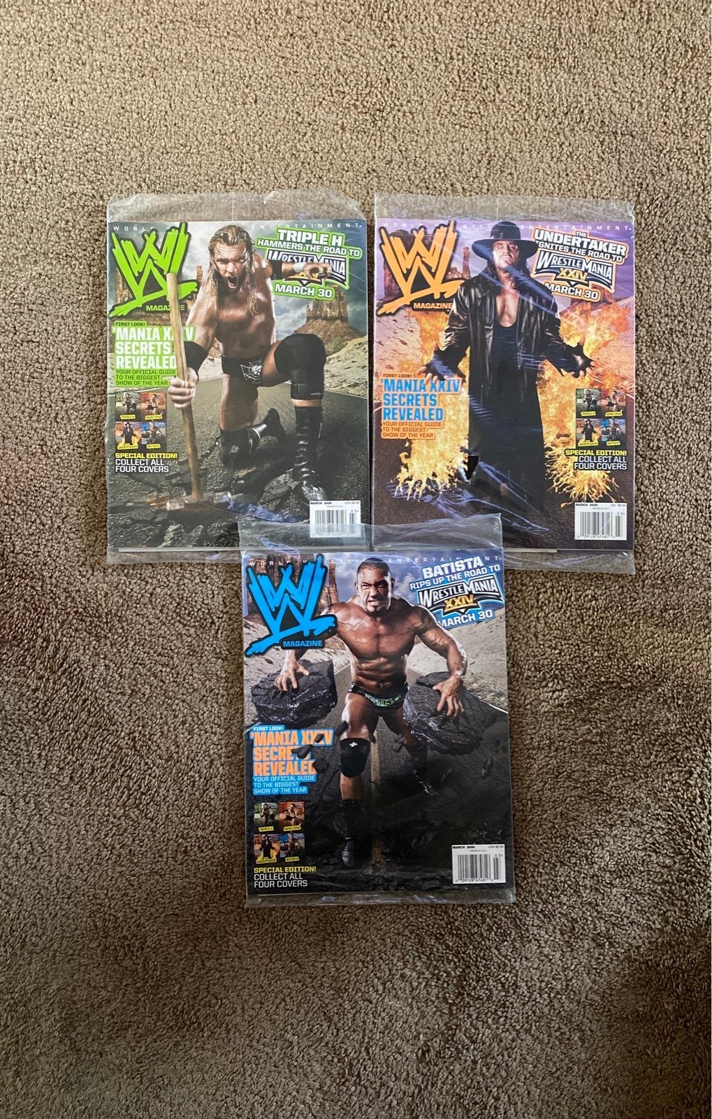2008 Wwe special edition magazines