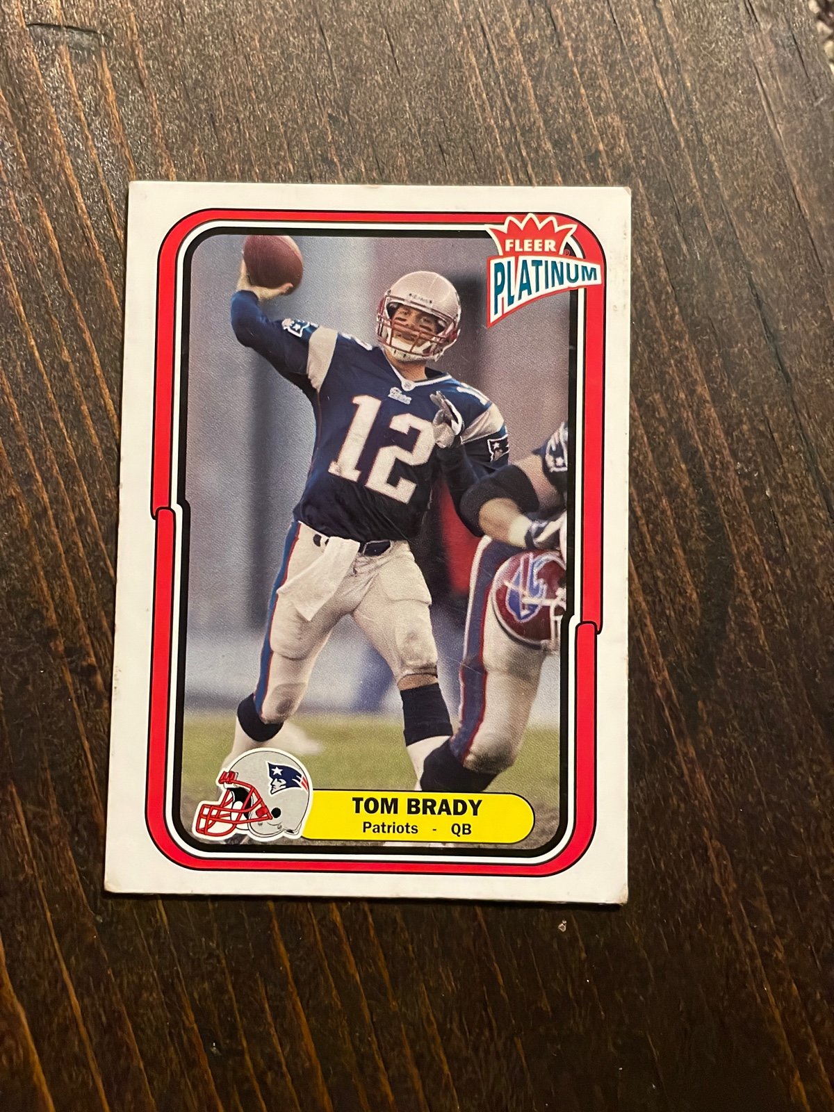 Tom offers Brady football card fleer Platinum