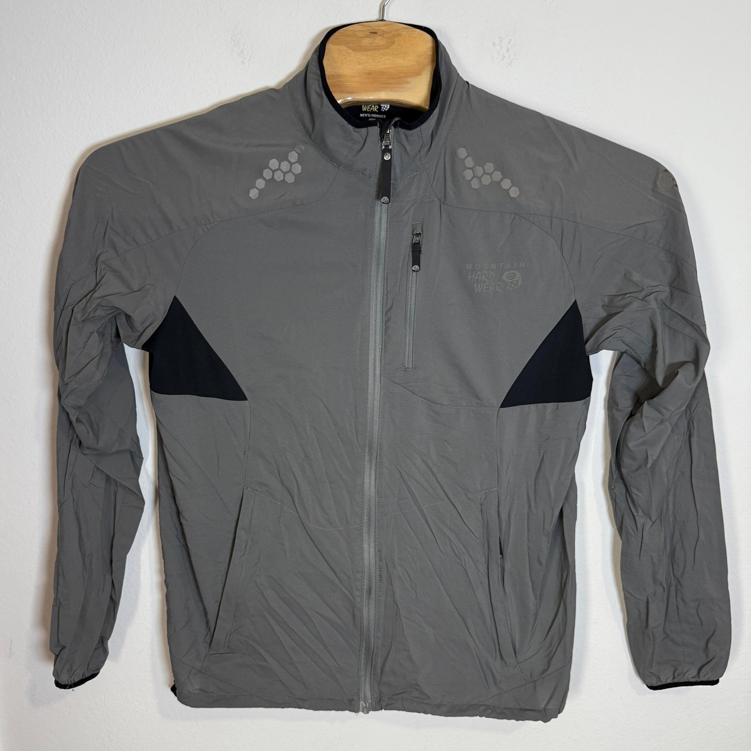 Mountain Hardwear Jacket Windbreaker Lightweight Running Outdoor Gray Mens M
