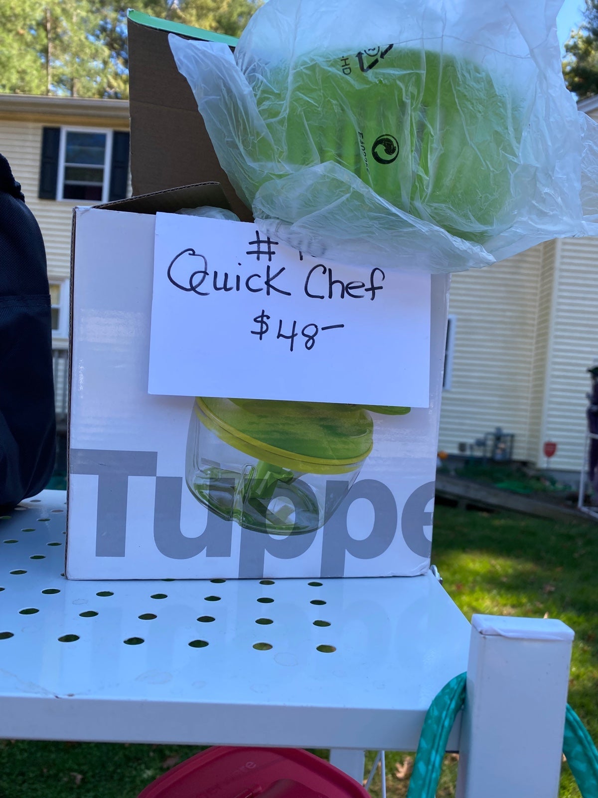 New Tupperware quick chef chopper with herb spinner