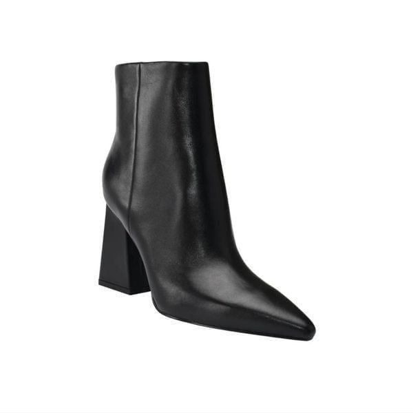 New MARC FISHER LTD KULIKA HEELED BOOTIE black leather boot 5.5