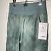 Athleta women’s Nolita Slim Tapered Printed Crop Pant 982565 Green Grey Print 0
