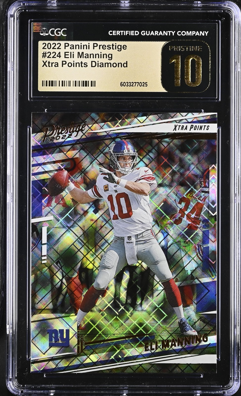 2022 Panini Prestige Eli Manning #224 CGC 10