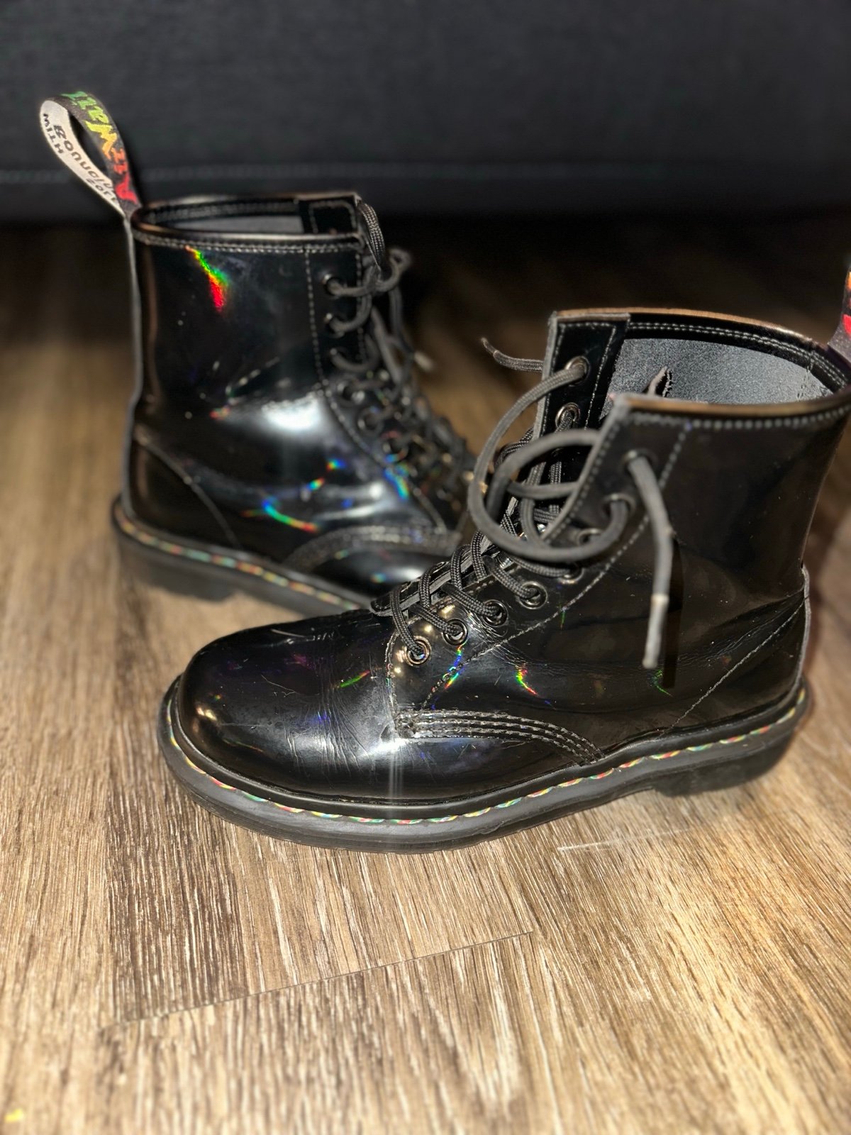 Dr Martens holographic iridescent