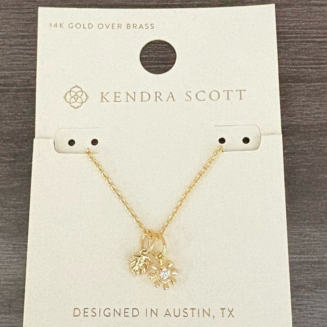 Kendra Scott Gold Charm Necklace NWT