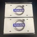 Volvo Brand New Front Vanity Metal Plate Frame Holder (2 Pack)