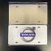 Volvo Brand New Front Vanity Metal Plate Frame Holder (2 Pack)