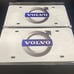 Volvo Brand New Front Vanity Metal Plate Frame Holder (2 Pack)