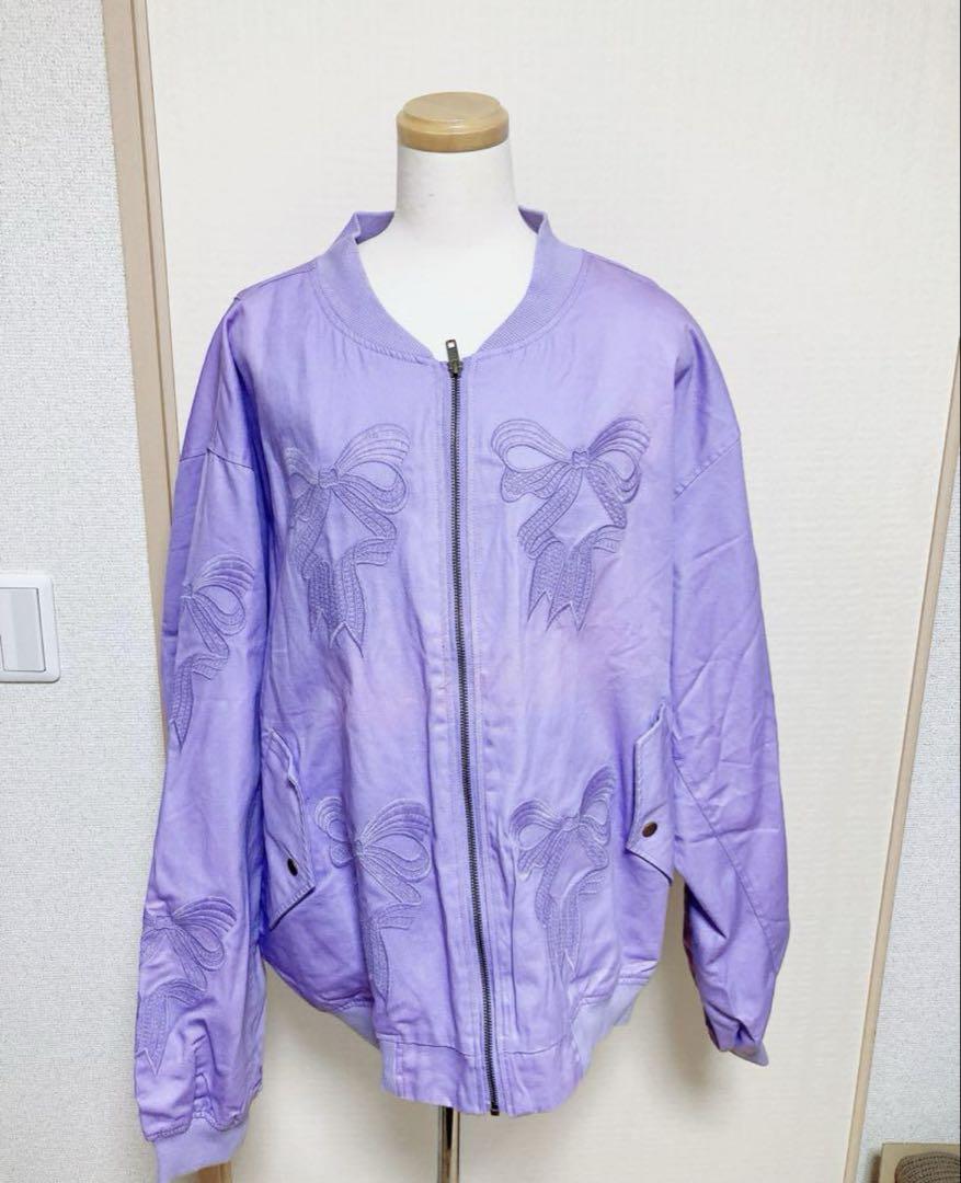 MIKIO SAKABE Excellent Condition Purple Spring MA-1 Jacket