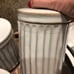 Hearth & Hand Reactive Glaze Stoneware Bathroom Canisters & Soap Dish .