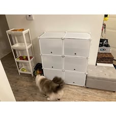 HOMIDEC Shoe Rack 6 Tier Shoe Storage Cabinet 24 Pair Plastic Shoe Shelves