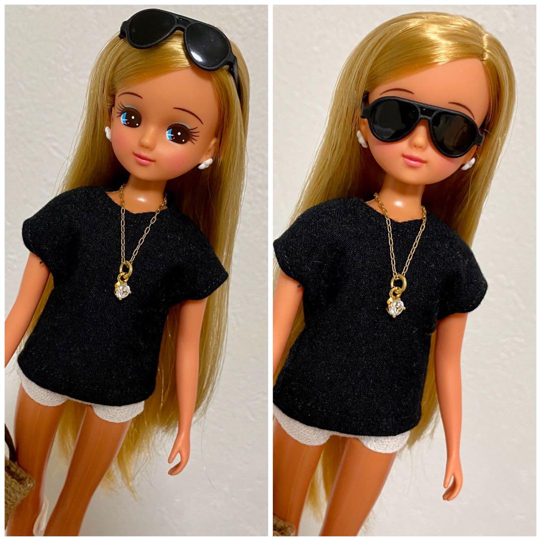 Miniature Sunglasses 10 pieces for Licca-chan, Barbie, Sylvanian 1/6 dolls. - detail
