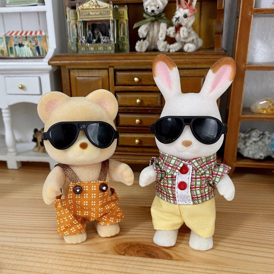 Miniature Sunglasses 10 pieces for Licca-chan, Barbie, Sylvanian 1/6 dolls. - detail